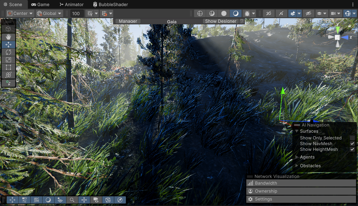 Optimized Reflection Occlusion: Forest Shadows